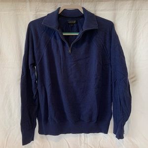 Banana Republic Navy Quarter Zip Pullover Size Large